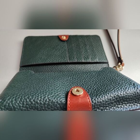 Dooney & Bourke Forest Green Wristlet Phone Wallet - Picture 9 of 10